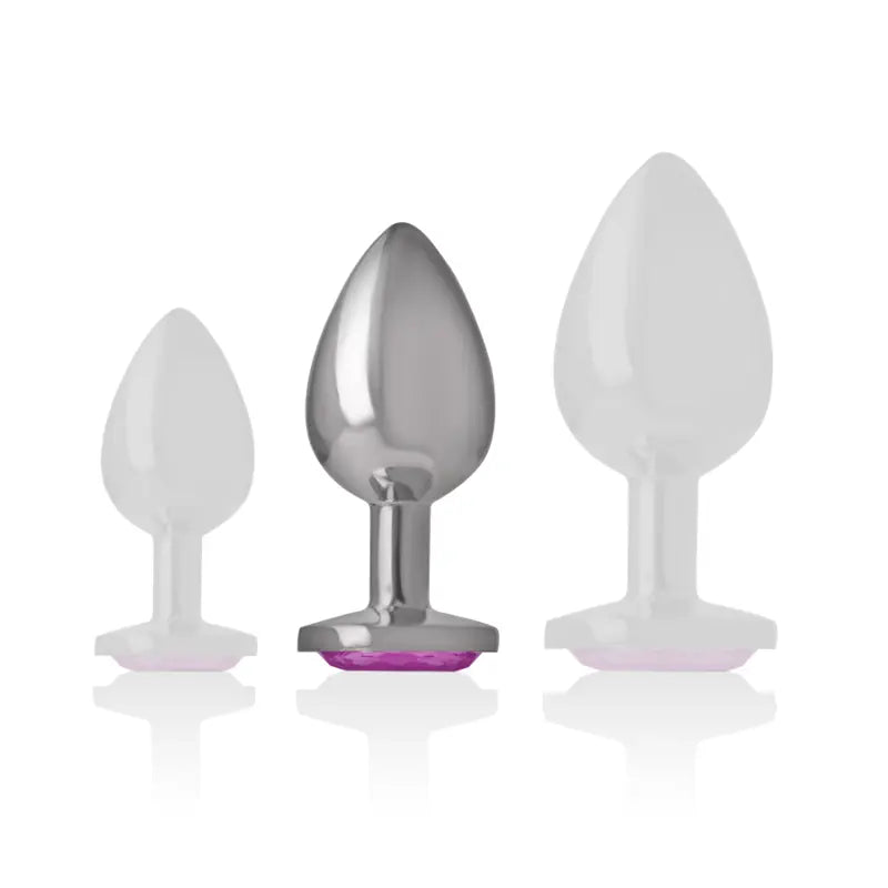 Plug Anal Métal Intense Cristal Rose Taille M - Intense