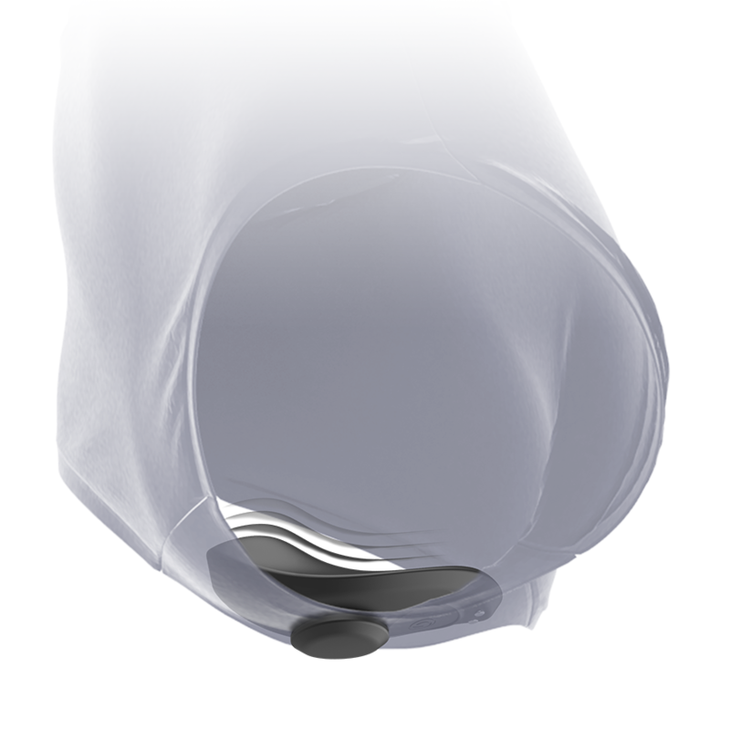Culotte Vibrante Rechargeable Preston Noire - Black&Silver