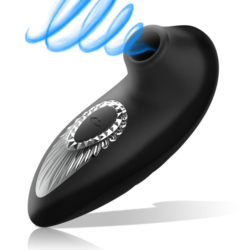 Stimulateur Clitoridien Drake Deluxe Sucking Vibe Noir - Black&Silver