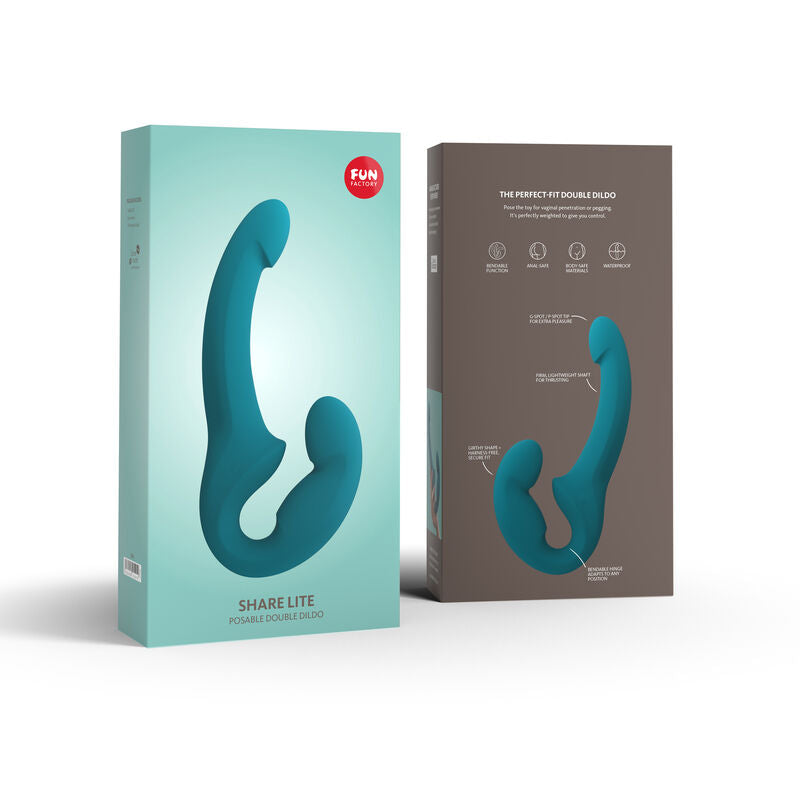 Fun factory - share lite double dildo bleu mer profonde