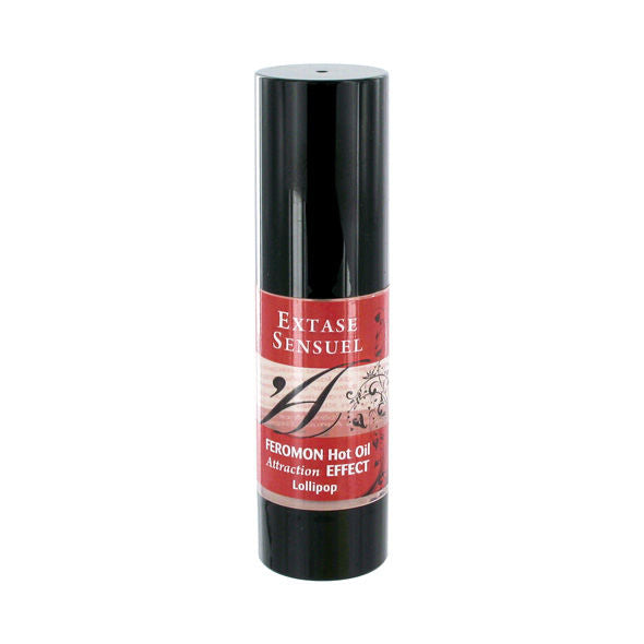 Extase sensual - huile de massage effet chauffant aux phéromones sucettes 30 ml