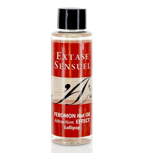 Extase sensual - Huile de massage Chauffante Aromatisée Sucette - 100 ml