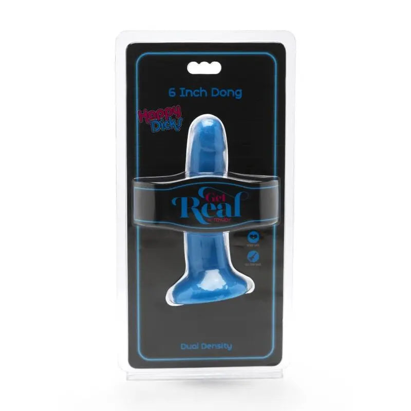 Gode Réaliste Happy Dicks Dong 12 cm Bleu - Get Real