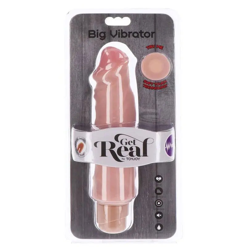 Vibromasseur Get Real Double Densité 20,5cm Peau - Get Real