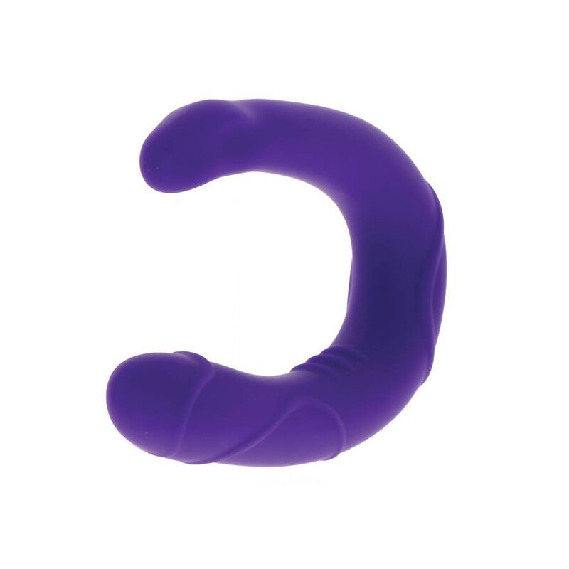 Get Real Double Gode en forme de U Violet