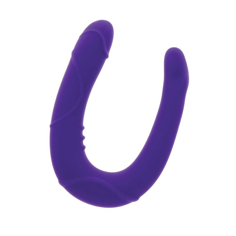 Get Real Double Gode en forme de U Violet