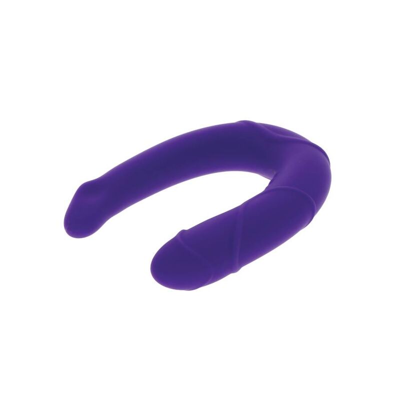 Get Real Double Gode en forme de U Violet