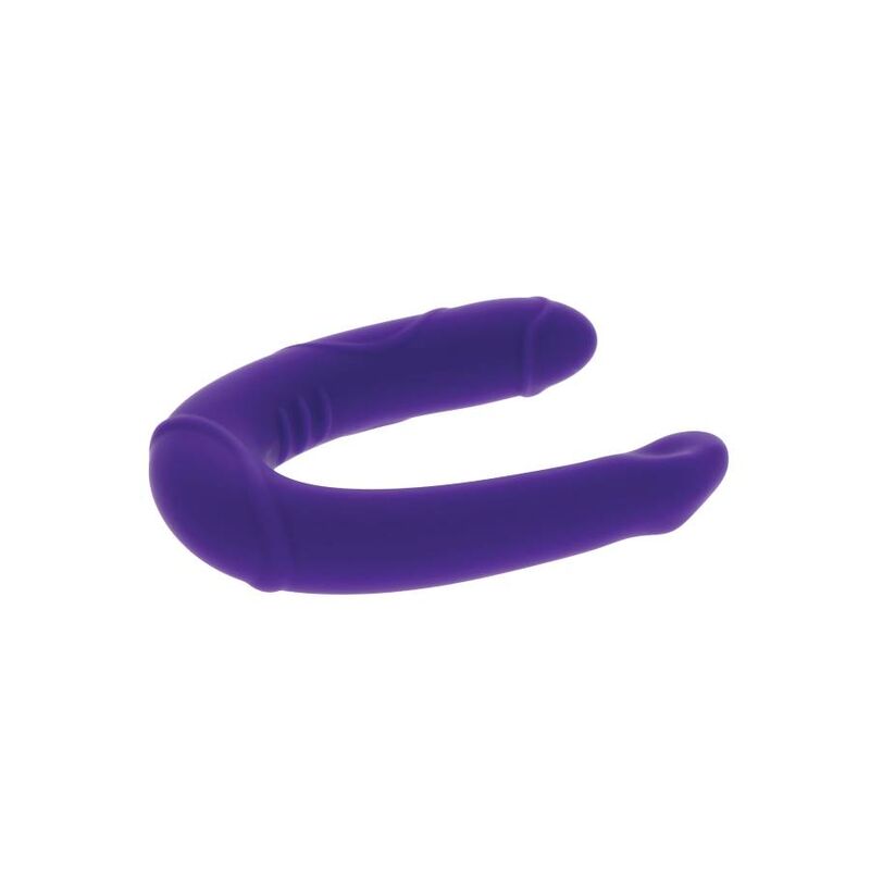 Get Real Double Gode en forme de U Violet