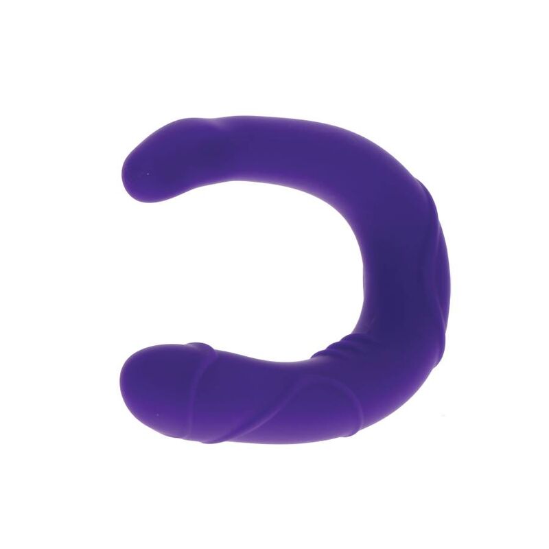 Get Real Double Gode en forme de U Violet