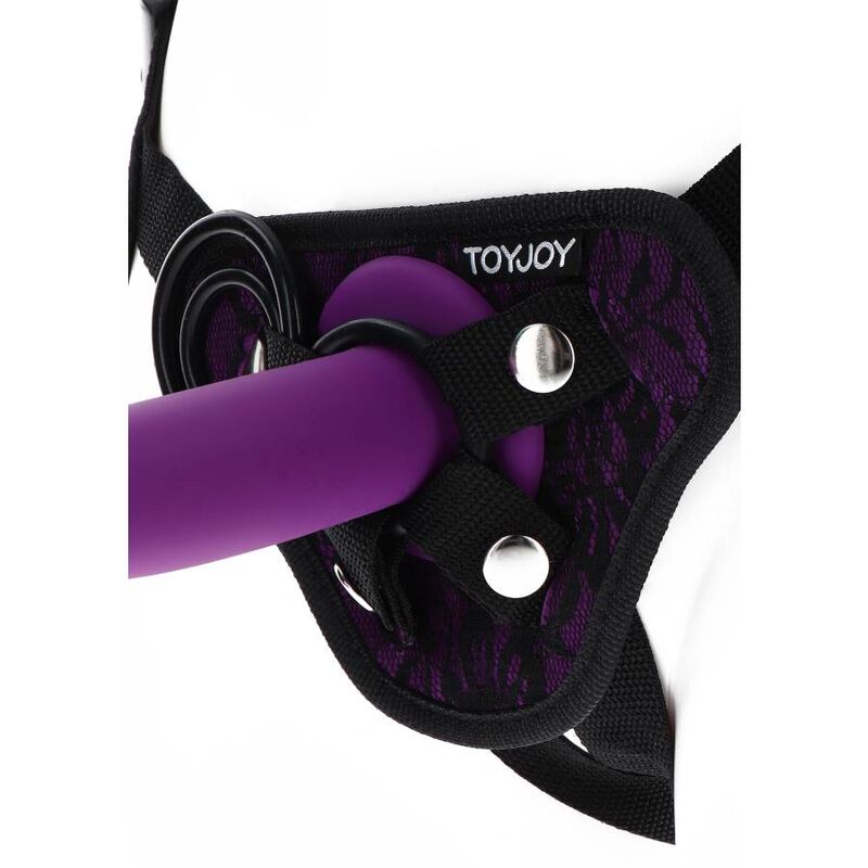 Get Real - Harnais Universel Réglables en Dentelle Violet pour Gode