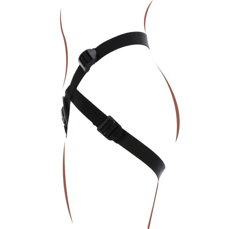 Harnais Strap-On Universel Noir Réglable - Get Real
