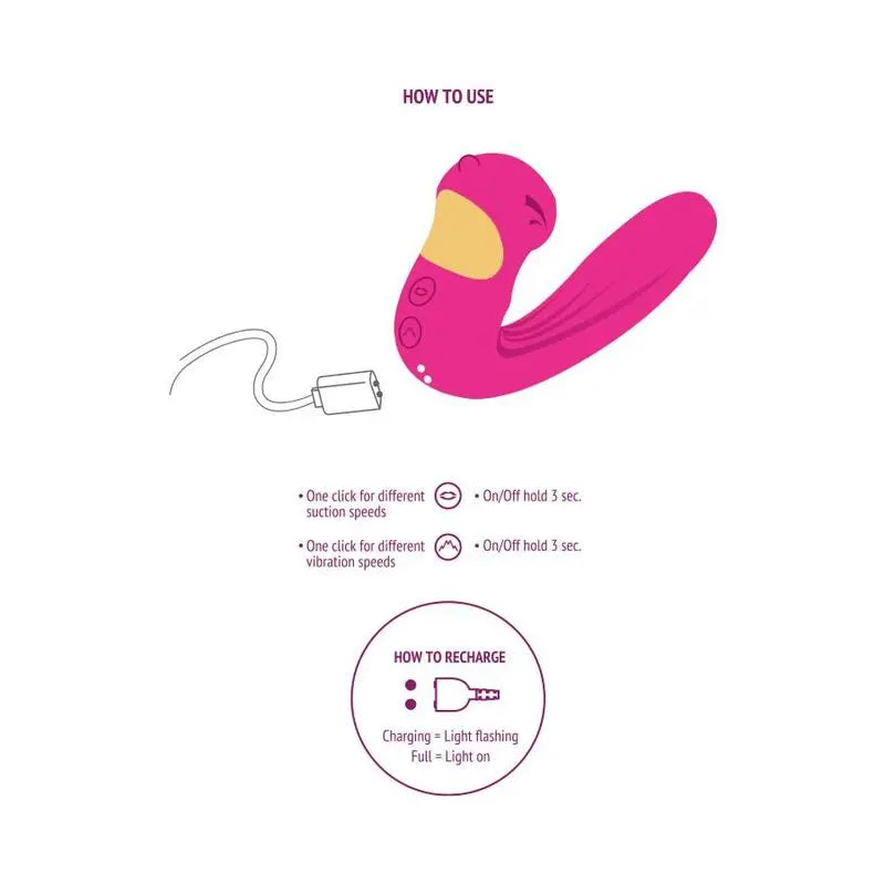 Vibromasseur Celestial Love Vibe fuchsia - Xocoon - XOCOON
