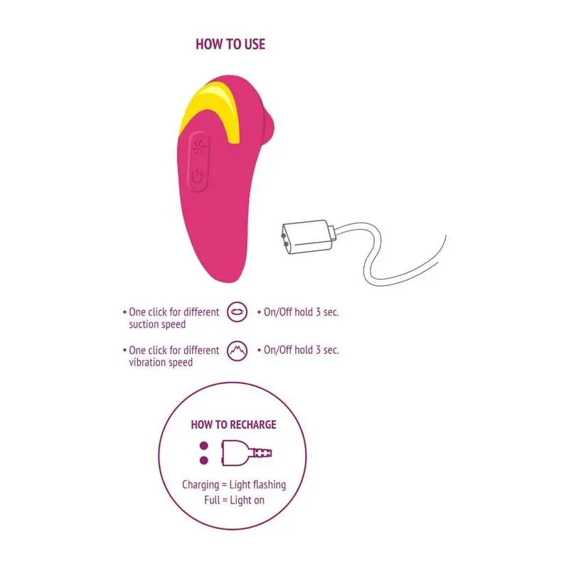 Stimulateur clitoridien Infinite Love fuchsia - Xocoon