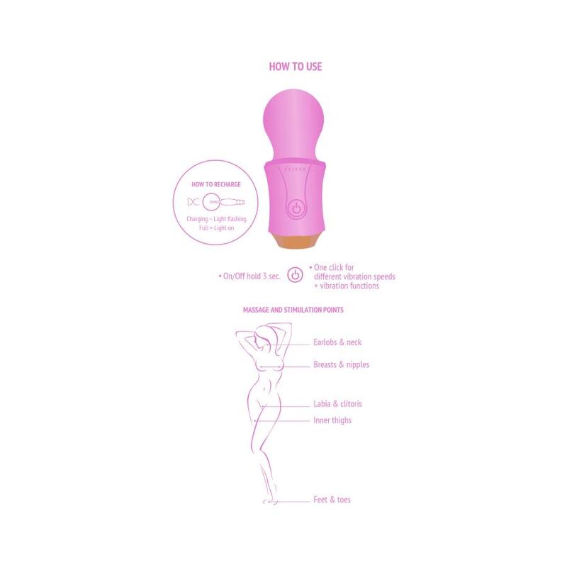 Xocoon Masseur wand de voyage Fuchsia