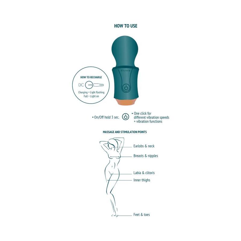 Xocoon Masseur wand de voyage Vert
