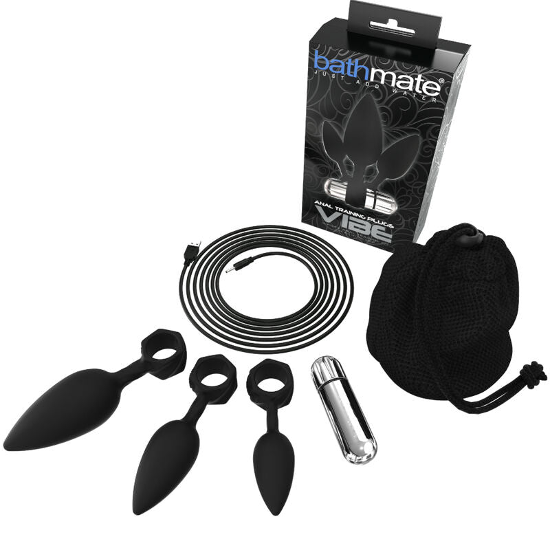 Bathmate - Kit Entraînement Anal avec 3 Plugs Vibrants