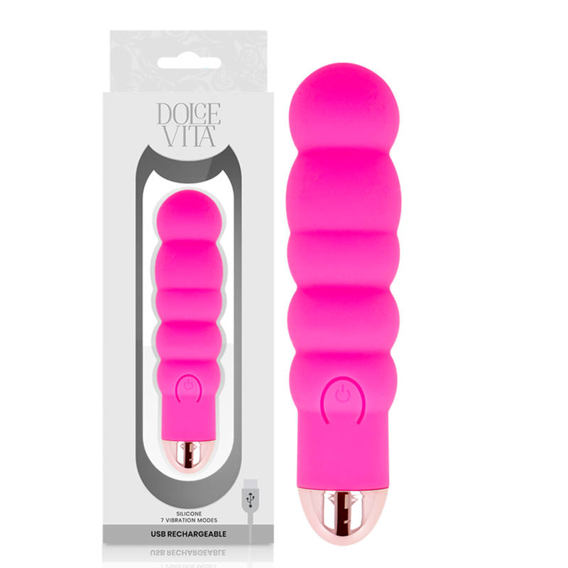 Dolce vita Mini vibromasseur rose 7 vitesses