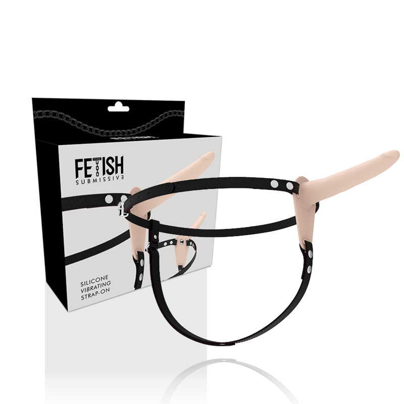 Fetish Submissive - Gode Ceinture Femme Beige / 15 cm
