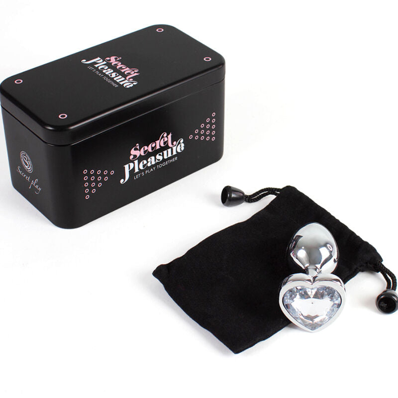 Secret Play – Plug Anal en forme de cœur cristal – 7 cm