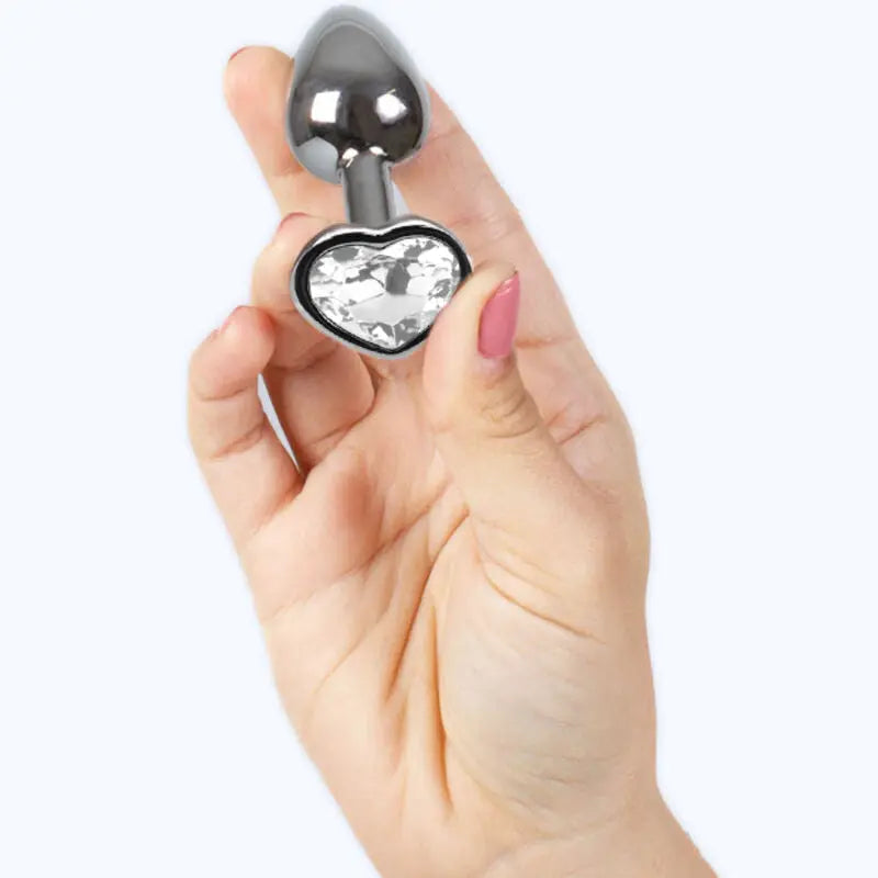 Secret Play – Plug Anal en forme de cœur cristal – 7 cm