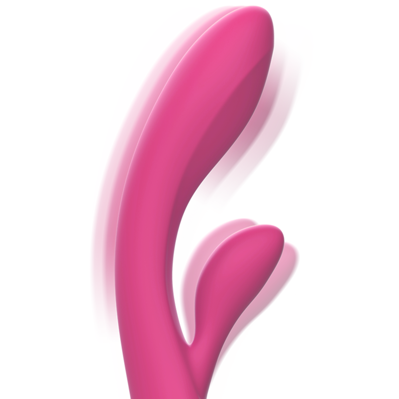 Intense – Vibromasseur Rabbit Luigi Double Stimulation Rechargeable Rose