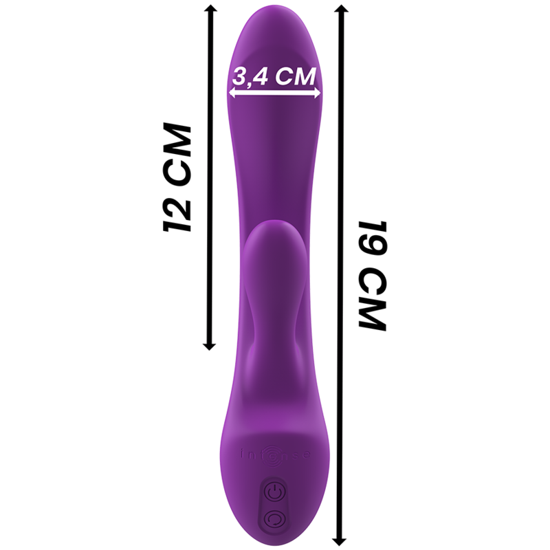 Intense – Vibromasseur Rabbit Luigi Double Stimulation Rechargeable Violet