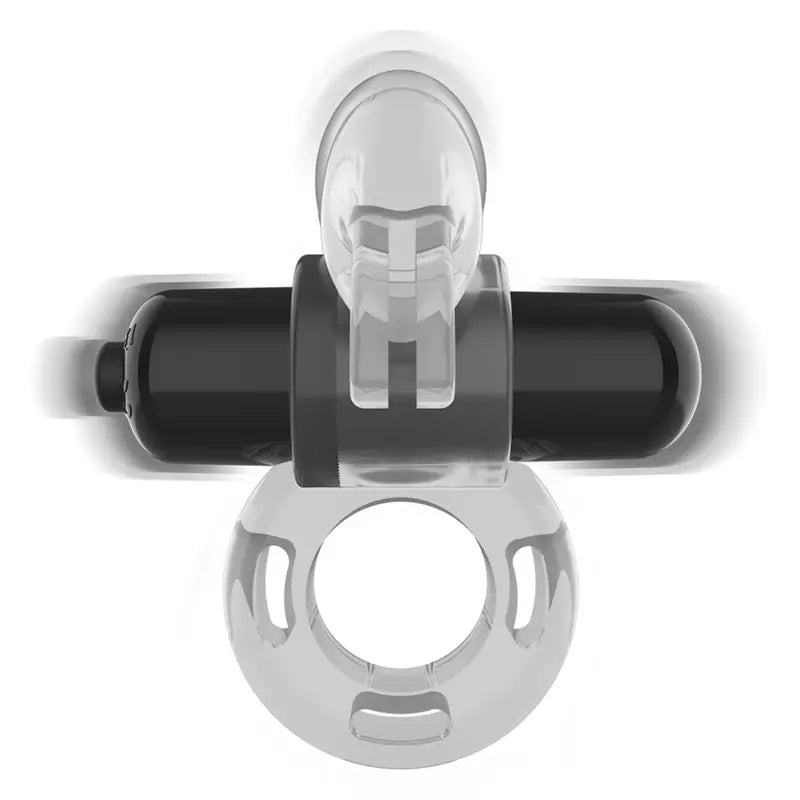 Anneau Pénien Vibrant Intense Rabbit Ring Transparent - Intense