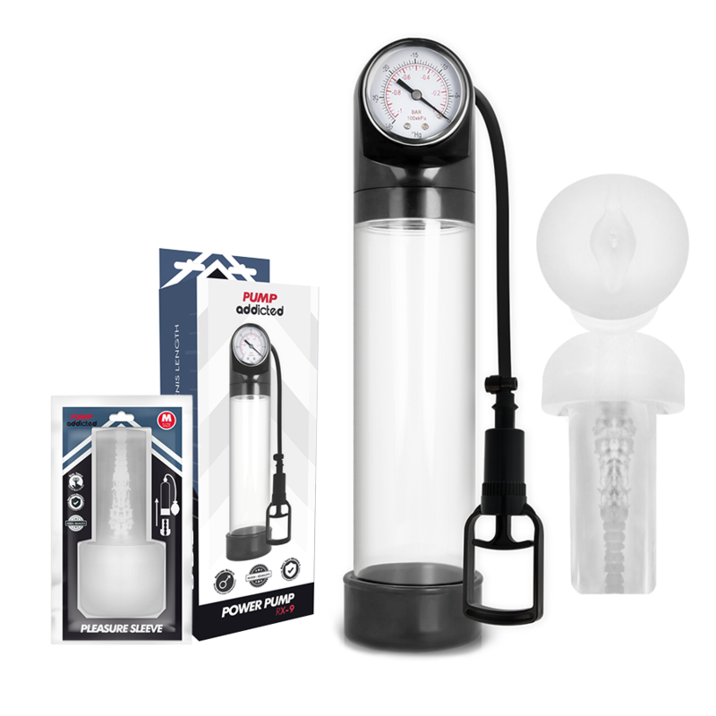Pump addicted - rx9 transparent avec masturbateur