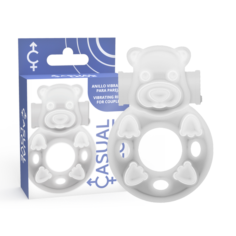 Casual love - 26 anneau de vibrateur transparent bunny