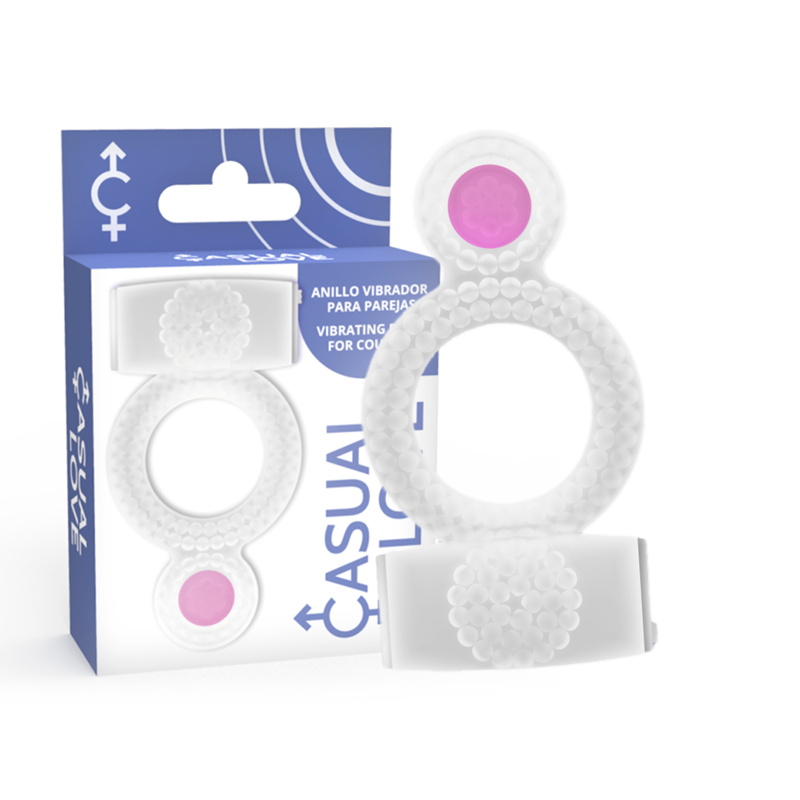 Casual love - bague transparente double plaisir