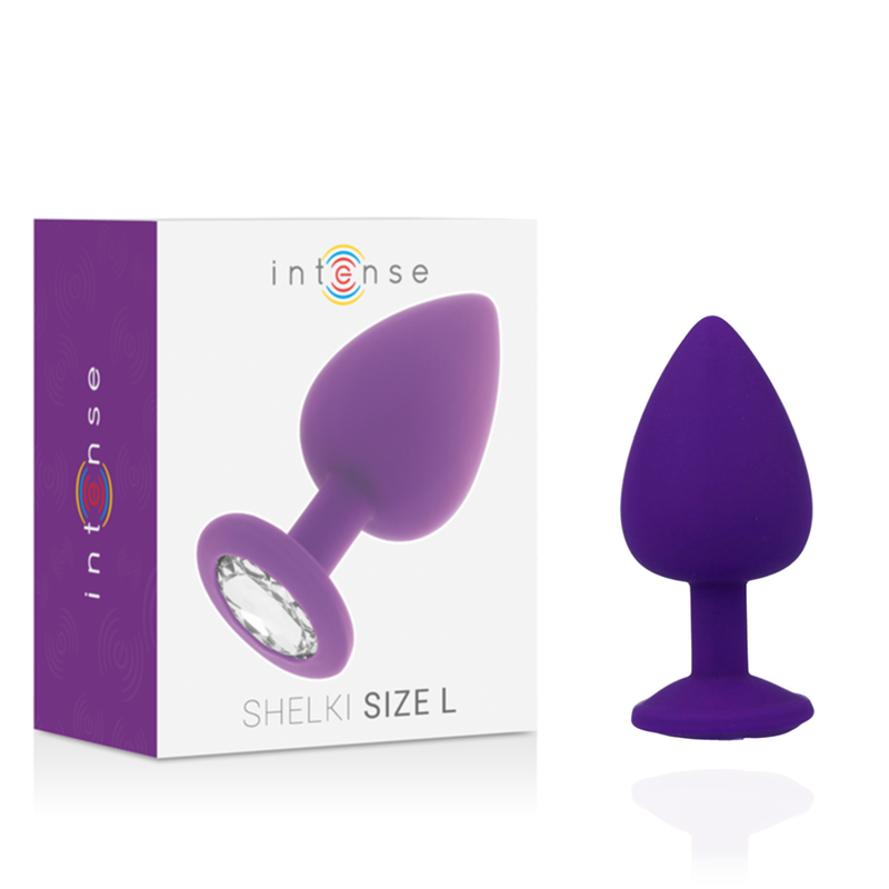 Intense - Plug en silicone avec strass - Lilas