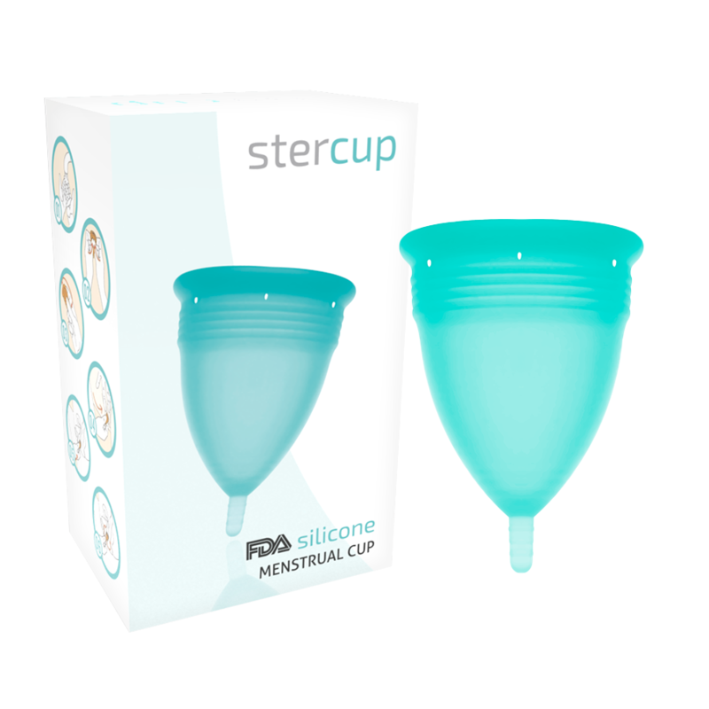 Stercup Cup Menstruelle silicone Taille L Bleu