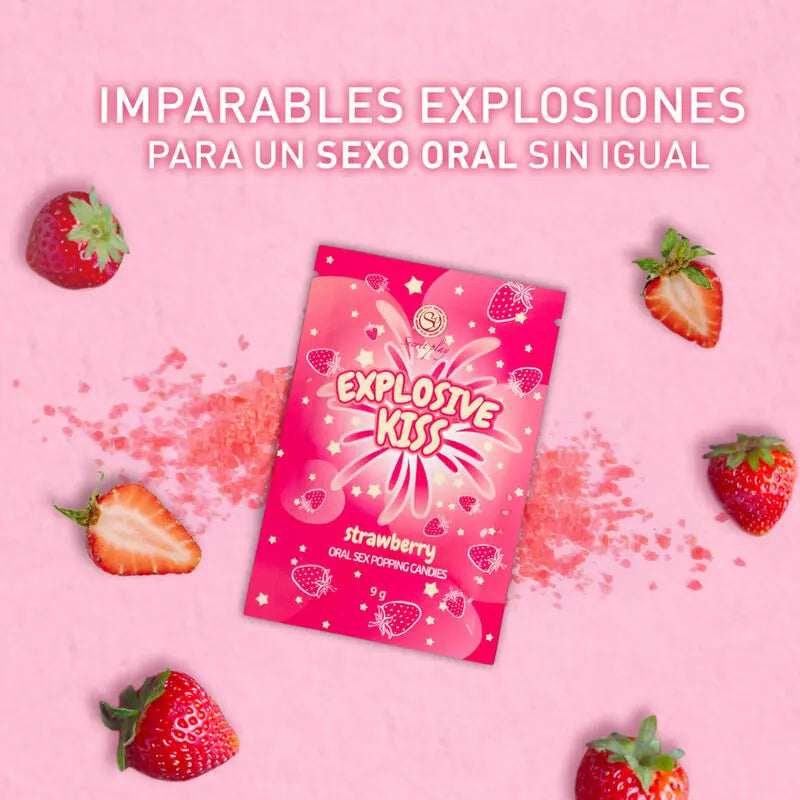 Secret Play - Bonbons Explosifs Sexe Oral - Saveur Fraise