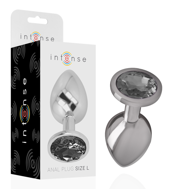 Intense – Bijou anal avec Verre Noir – Taille L