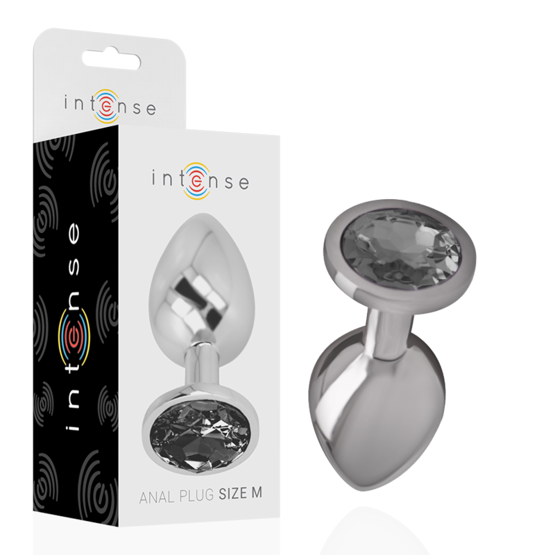 Intense – Bijou anal avec Verre Noir – Taille M