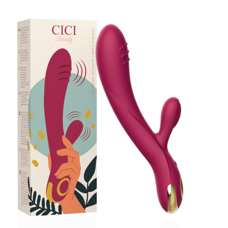 Cici Beauty Vibromasseur Rabbit en Silicone Premium Rose