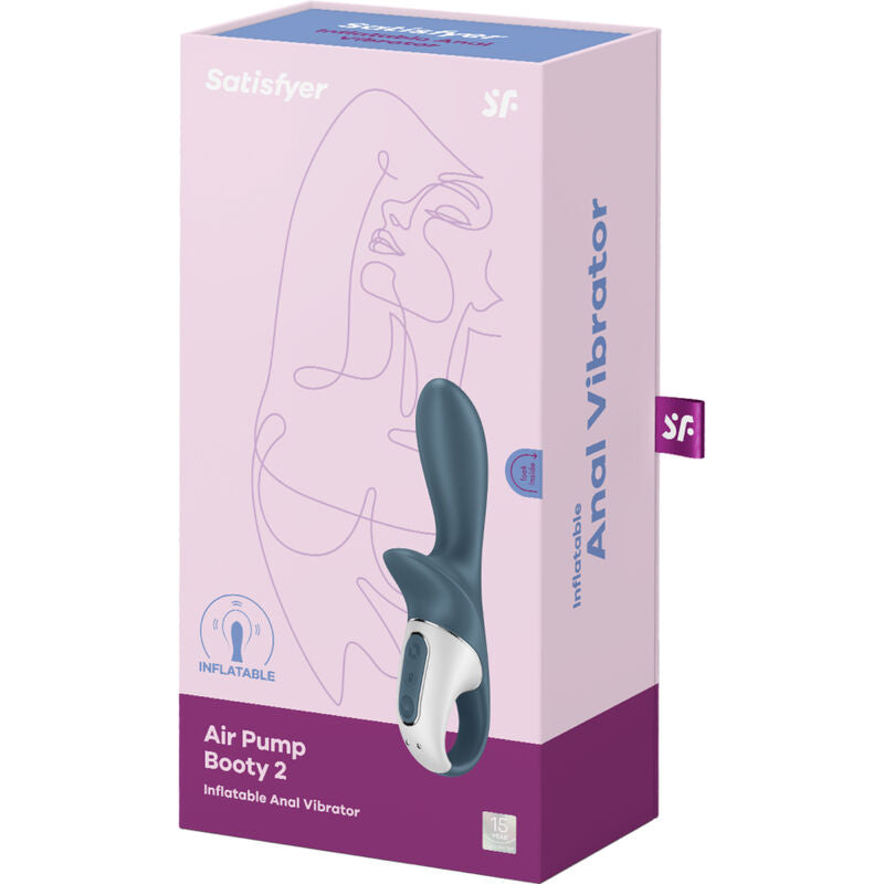 Satisfyer - pompe air booty 2 gris foncé