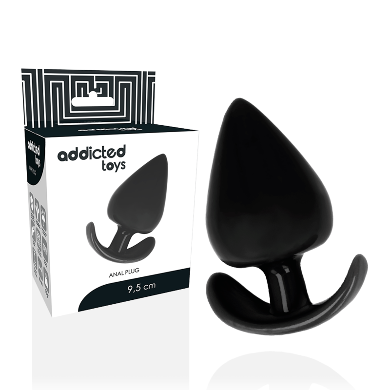 Addicted Toys - Plug Anal Flexible Noir 9,5 cm