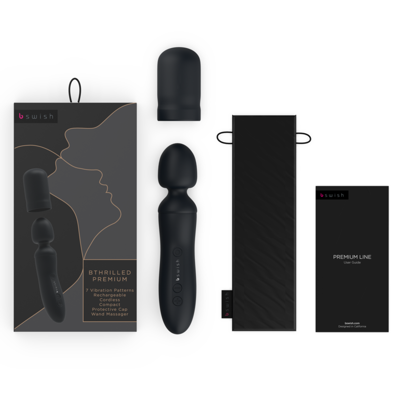 B Swish - Baguette Vibrante BTHRILLED Premium - Noir