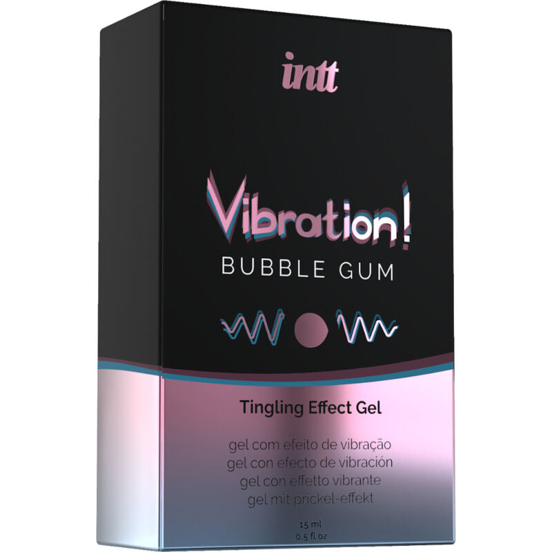 Intt - Gel Embrassable Effet Vibrant Bubble Gum Vibration! - 15 ml