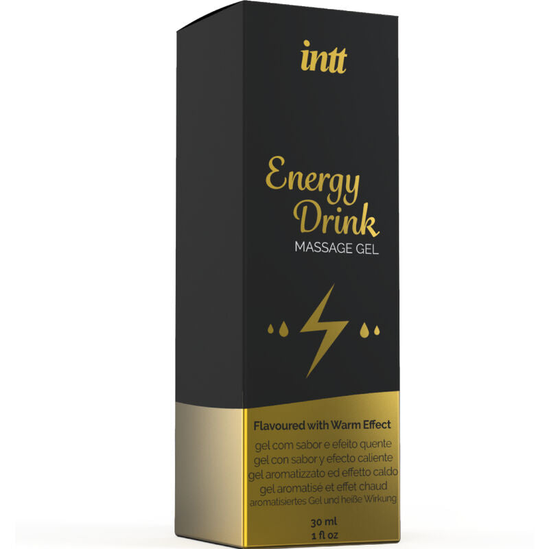 Intt – Gel de Massage Effet Chauffant Saveur Energy Drink - 30 ml