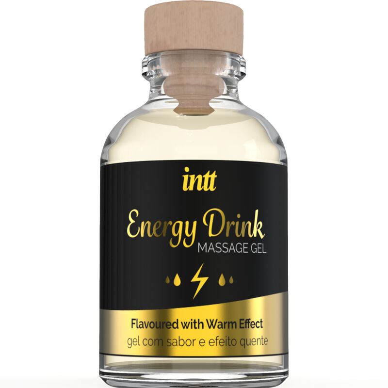 Intt – Gel de Massage Effet Chauffant Saveur Energy Drink - 30 ml