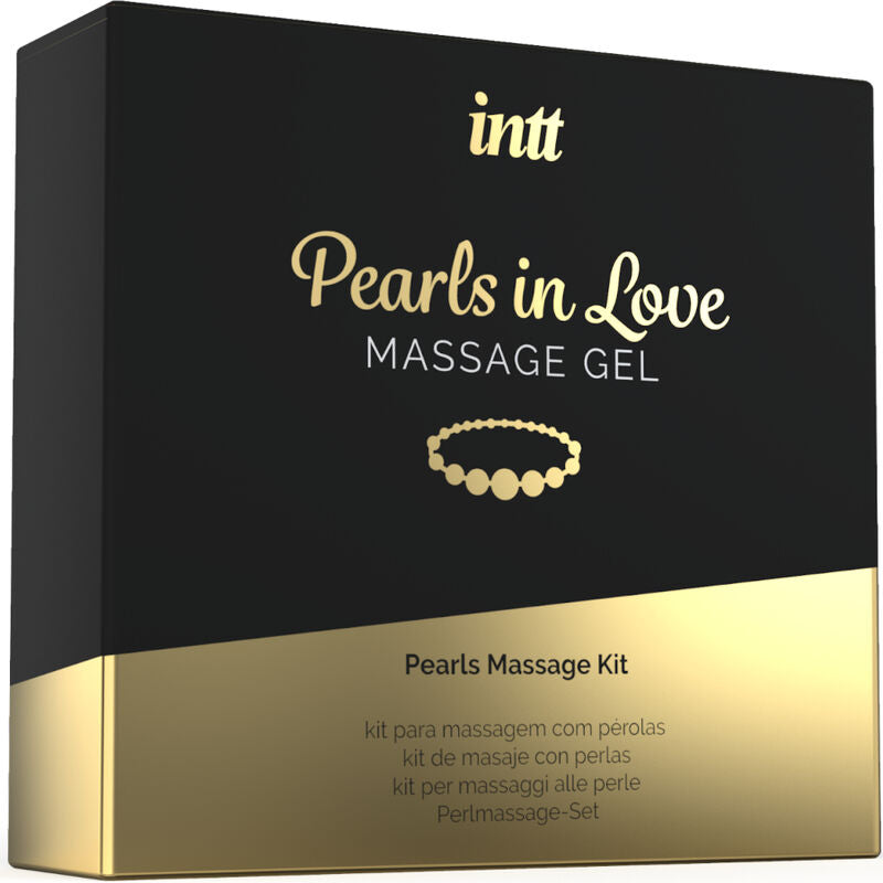 Intt – Kit de Massage Pearls In Love avec Gel de Massage & Collier de Perles Blanches