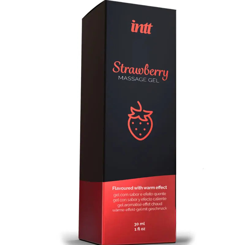 Gel de Massage Chauffant Fraise 30ml - Intt