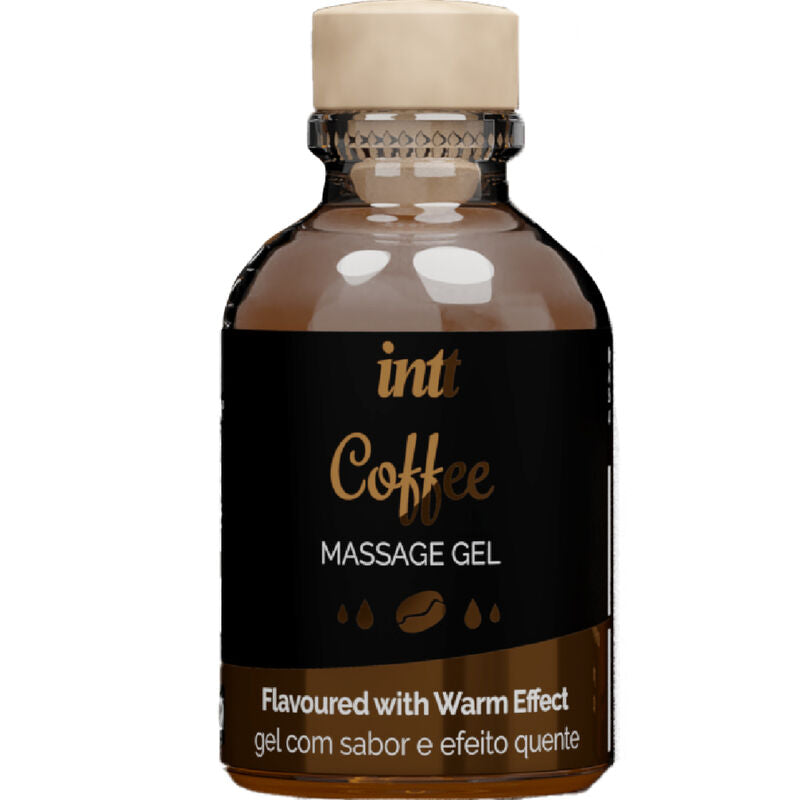 Intt – Gel de Massage Effet Chauffant Saveur Café - 30 ml