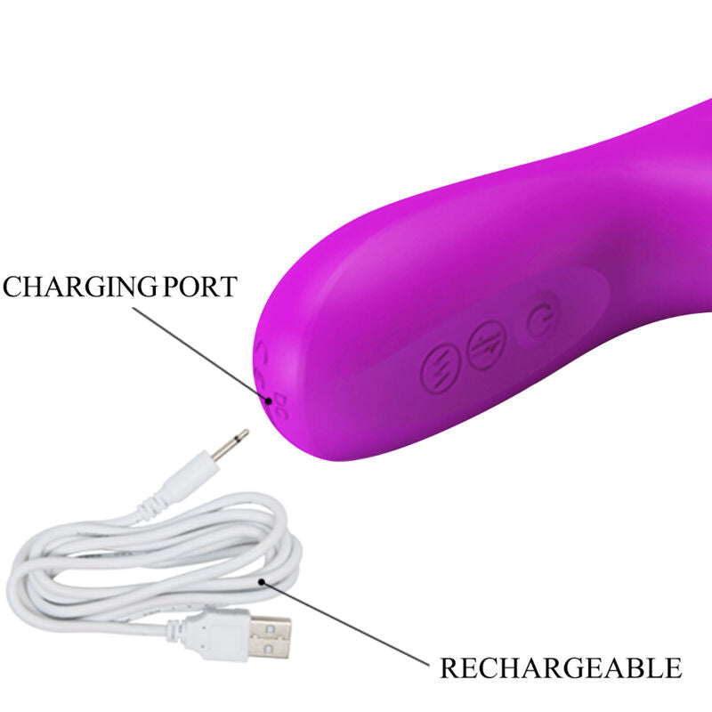 Pretty Love – Vibromasseur Rabbit Va et Vient 12 Modes de Vibration Violet