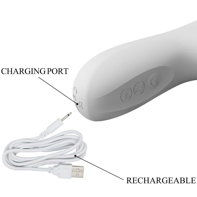 Pretty Love – Vibromasseur Rabbit Va et Vient 12 Modes de Vibration Blanc