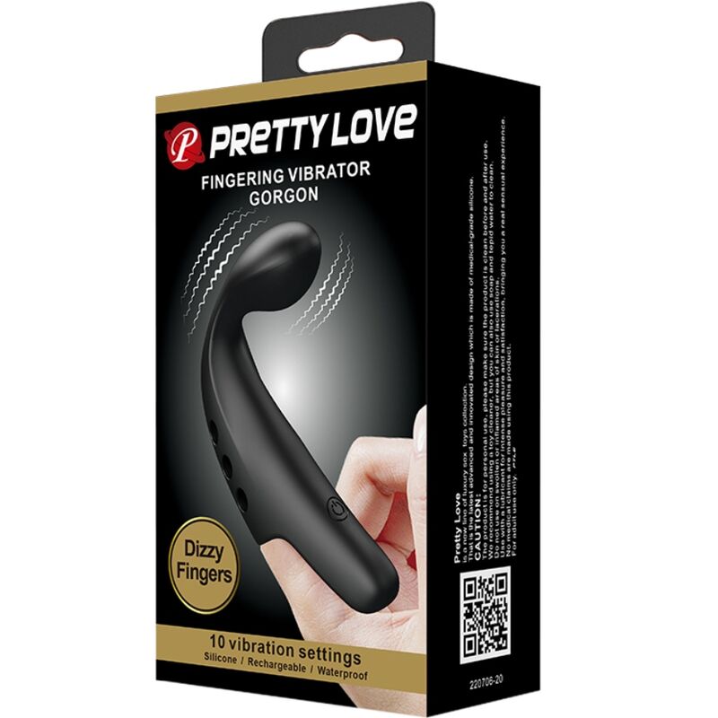Pretty Love – Doigt Vibrant Rechargeable – Noir