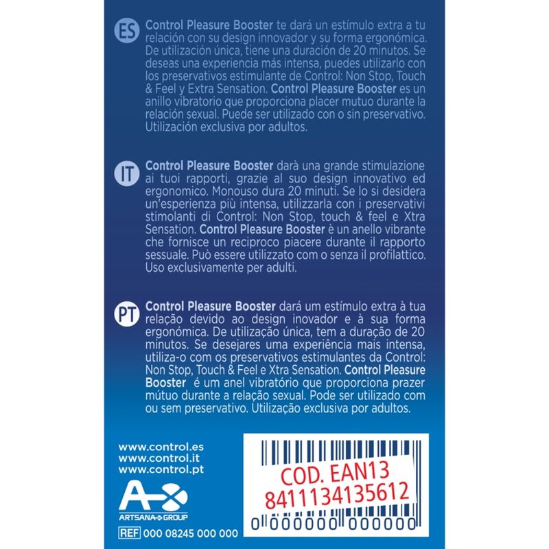 Control - anneau vibrateur pleasure booster