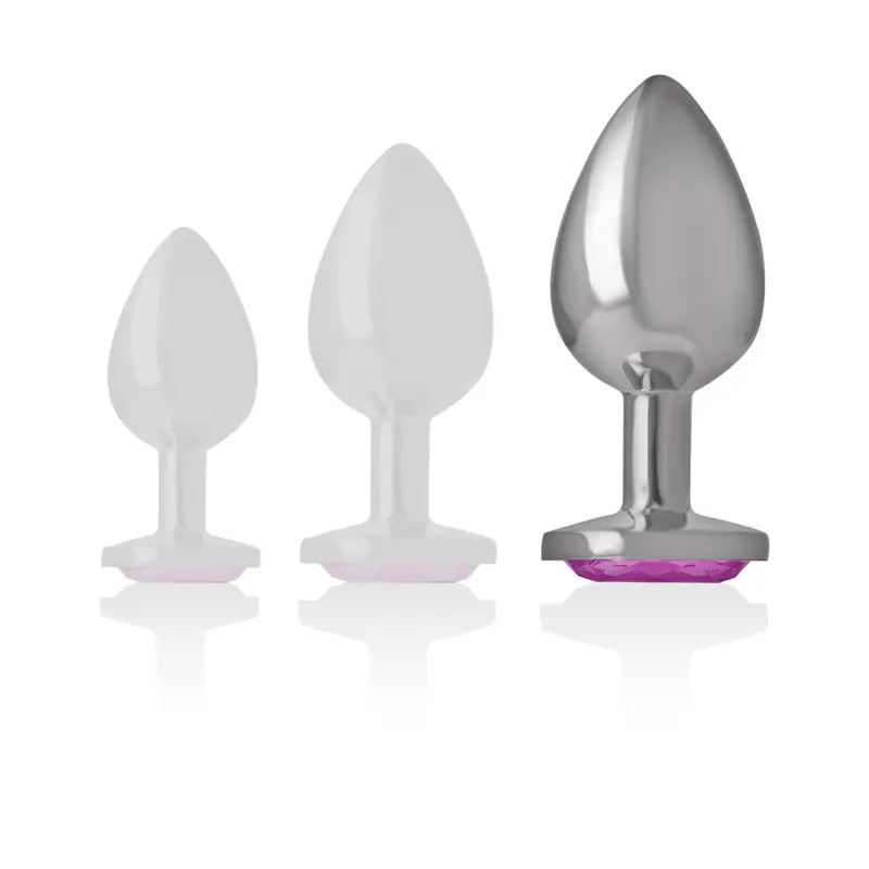 Plug Anal Métal Intense Diamond Jewel Rose Taille L - Intense